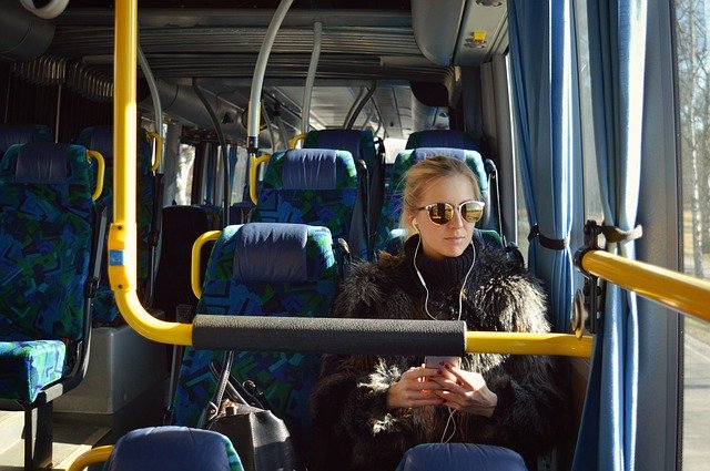 pasażerka autobusu