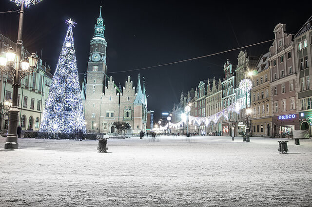 choinka na wrocławskim rynku