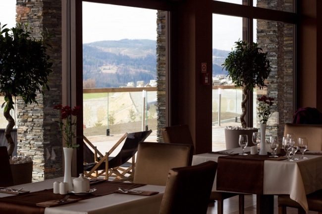 Restauracja w hotelu Złoty Groń w Istebnej