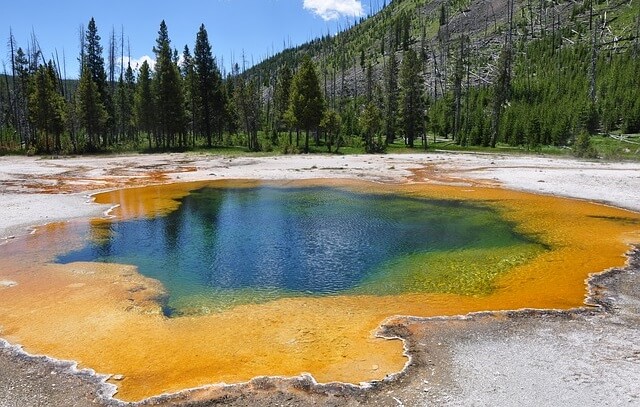 Park Narodowy Yellowstone gorące źródła